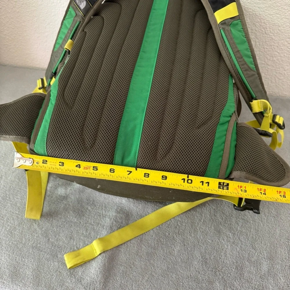The North Face Recon Legacy Model Green, black Yellow Backpack Daypack Bag